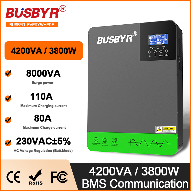 Charge Controller Solar - 4.2KW 6.2KW HYBRID SOLAR อินเวอร์เตอร์ 24V
