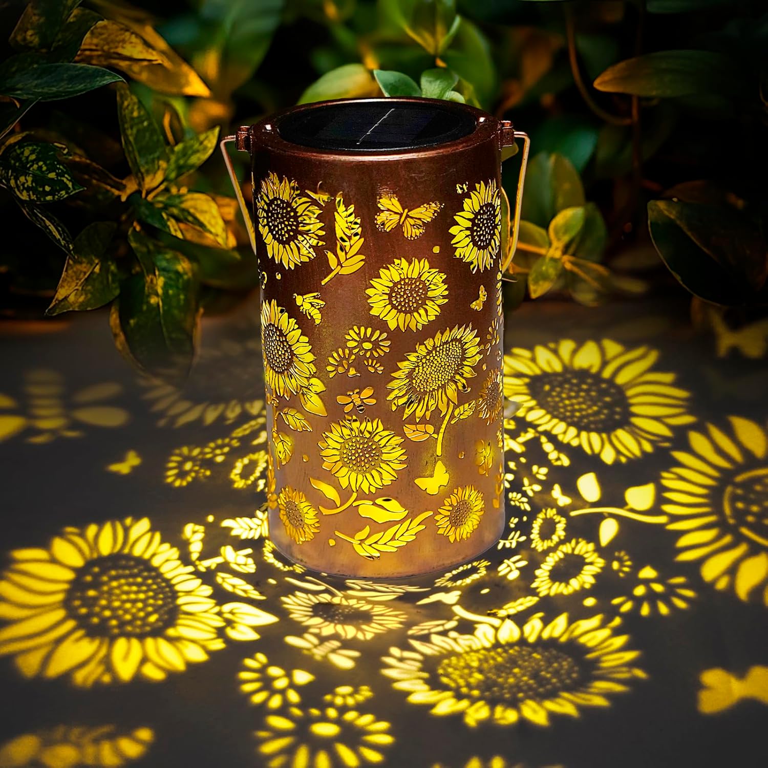ไฟดอกทานตะวัน แสงเงา ไฟกันน้ำก - Solar Lamp บทวิจารณ์และราคา