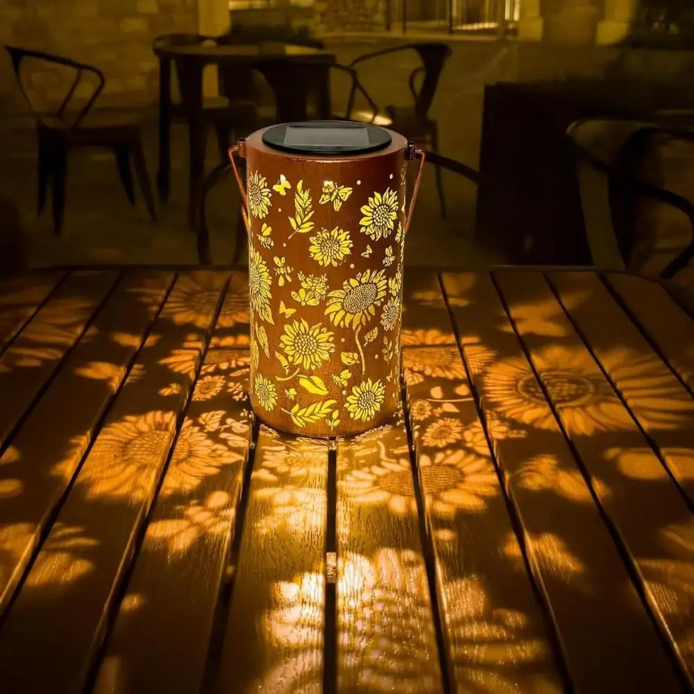 ไฟดอกทานตะวัน แสงเงา ไฟกันน้ำก - Solar Lamp บทวิจารณ์และราคา