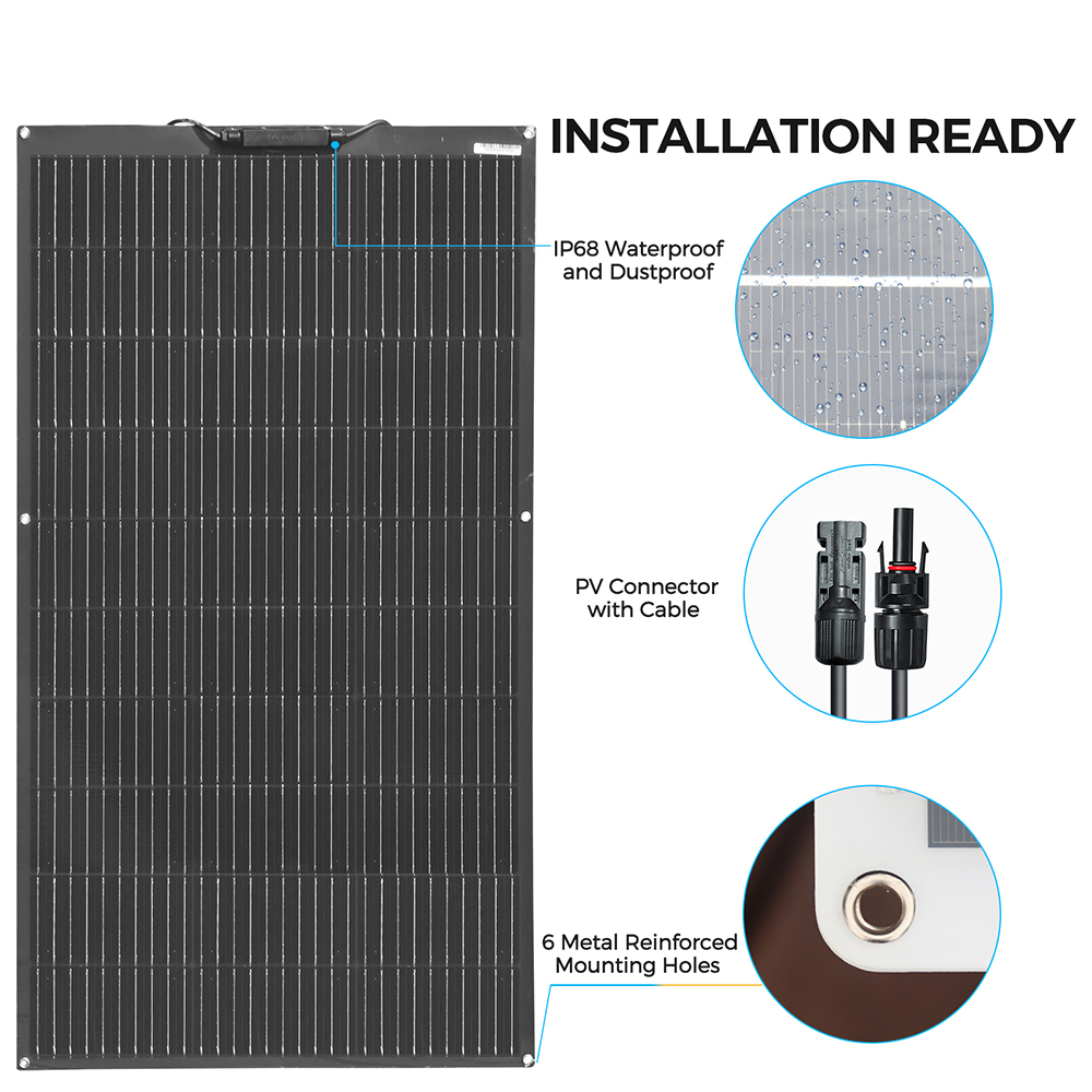 Solar Panel kit แผงโซลาร์เซลล์ - Solar Panel 200W บทวิจารณ์และราคา
